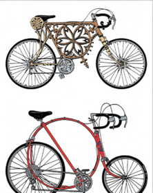 More antique bike frames